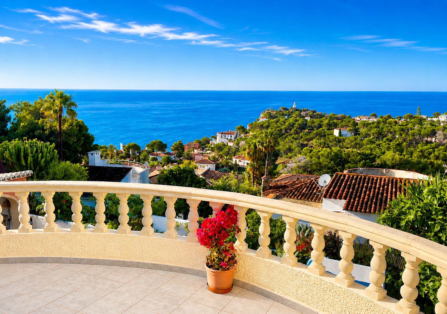 Villa à vendre avec des vues imprenables sur la mer - Balcon sur la mer - Javea