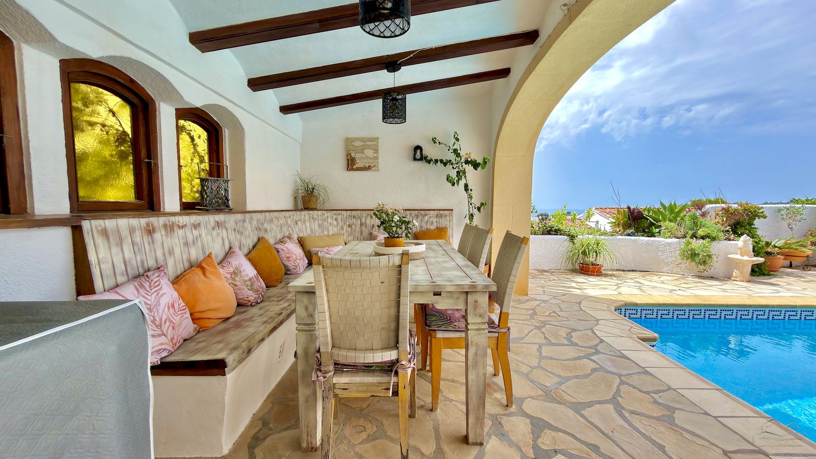 Villa à vendre avec des vues imprenables sur la mer - Balcon sur la mer - Javea