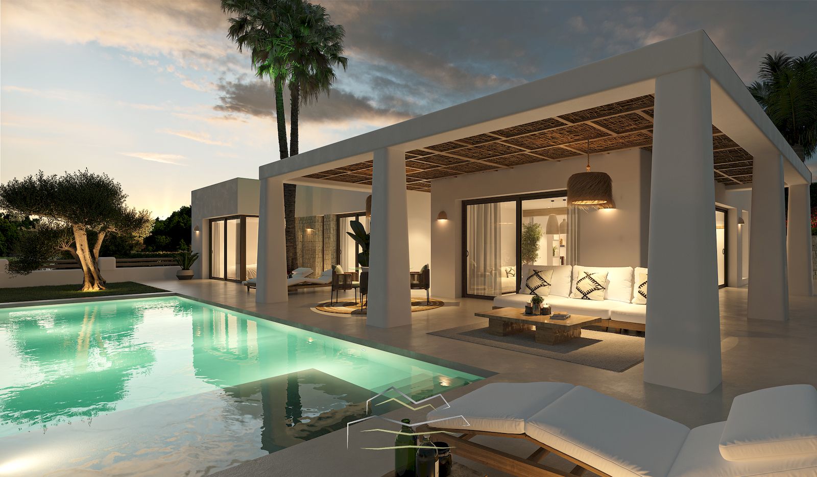 Villa de style Ibiza à vendre à Javea