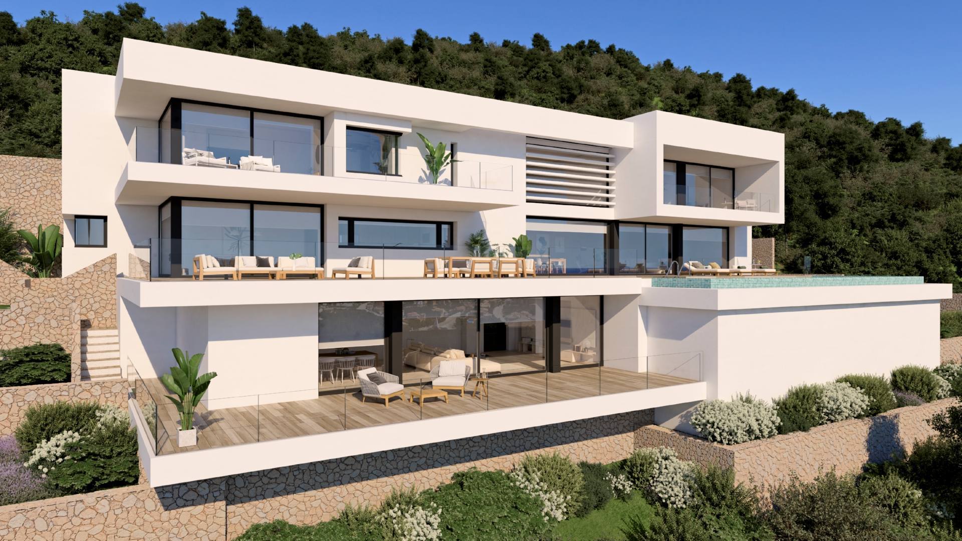Villa de luxe moderne à vendre à Residencial Jazmines Cumbre del Sol - Costa Blanca