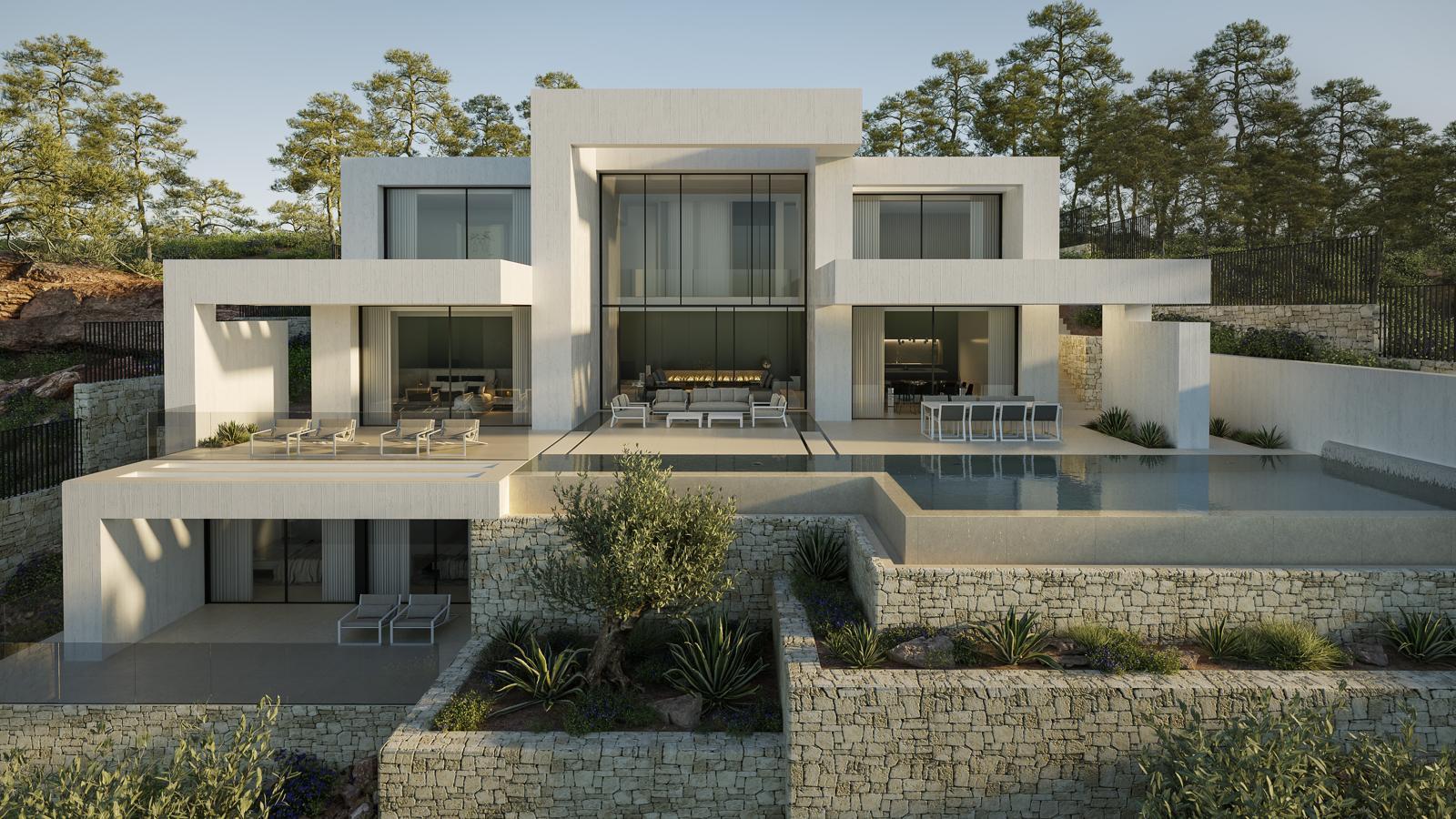 Projet avec licence de villa de luxe moderne à vendre à La Granadella - Javea - Costa Blanca