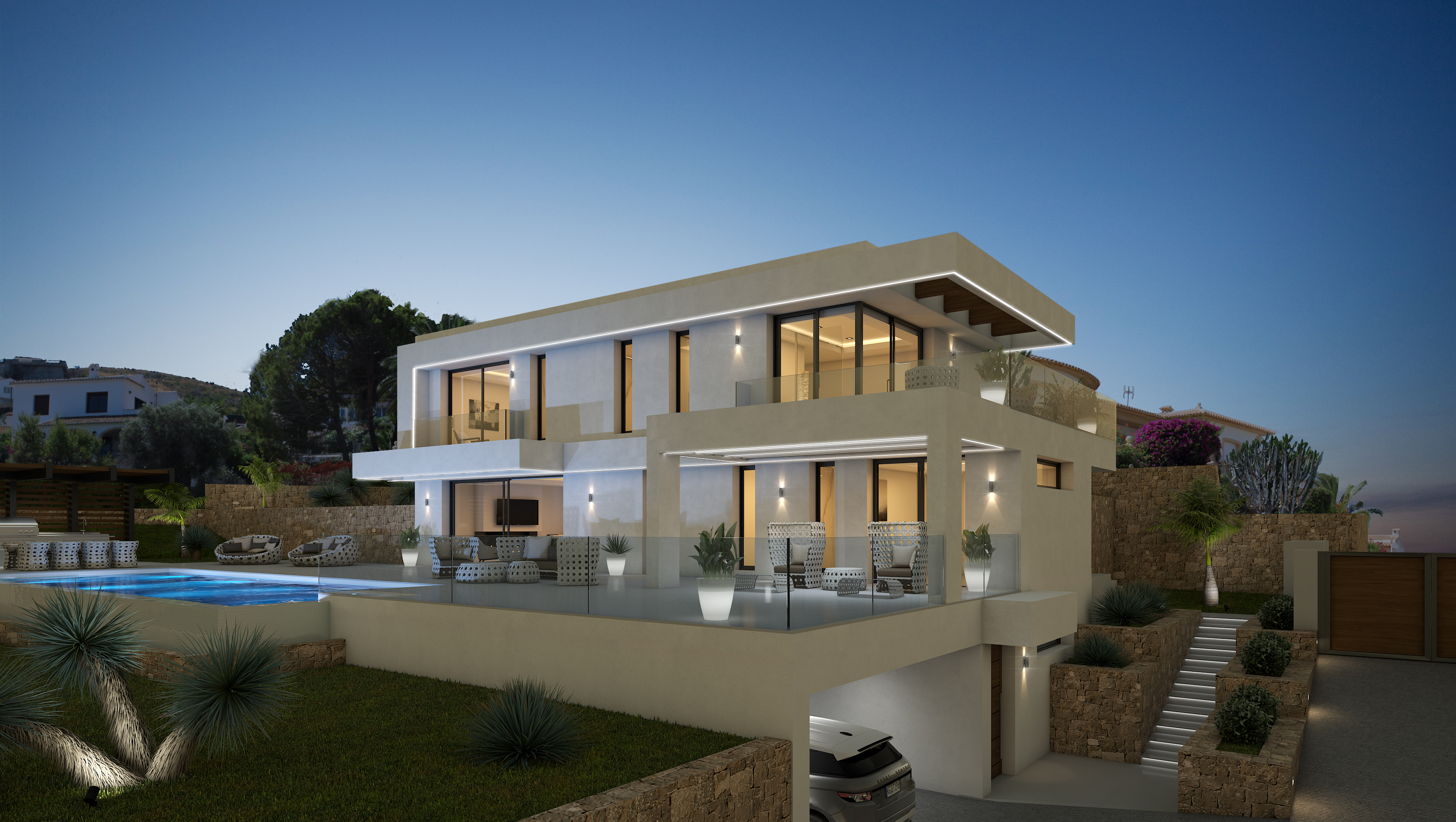 Villa Moderne à Vendre avec Vue sur la Mer à Pinosol - Javea